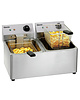 Bartscher Friteuse | SNACK IV | Elektrisch | 8+8L | 50°C/190°C | 6.5kW (2x 230V) | 550x580x340(h)mm 