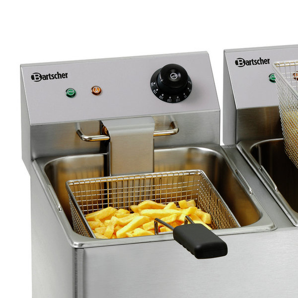 Friteuse | SNACK IV | Elektrisch | 8+8L | 50°C/190°C | 6.5kW (2x 230V) | 550x580x340(h)mm