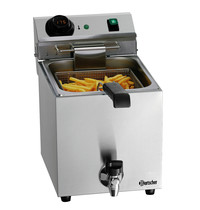 Bartscher Friteuse | SNACK III PLUS | Elektrisch | 9L | 50°C/190°C | 3.3kW (230V) | Aftapkraan | 285x610x386(h)mm 