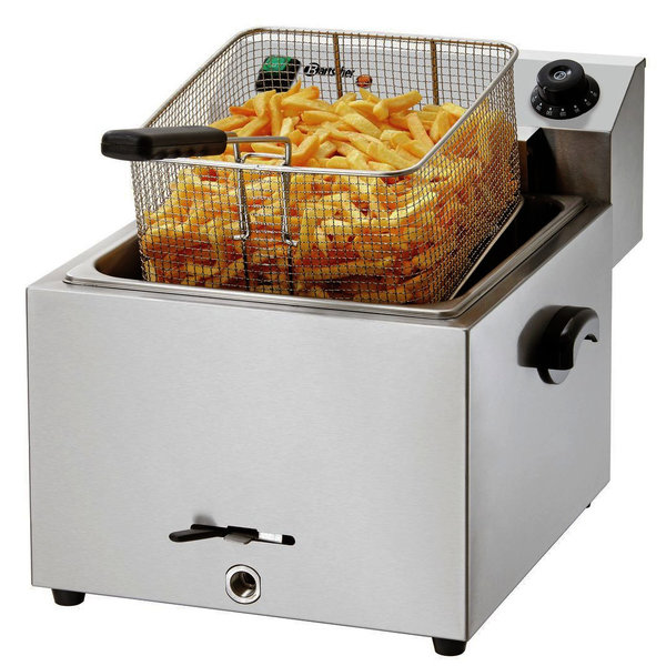Friteuse | IMBISS PRO | Elektrisch | 9.7L | 50°C/190°C | 8.1kW (400V) | Aftapkraan | 410x500x380(h)mm