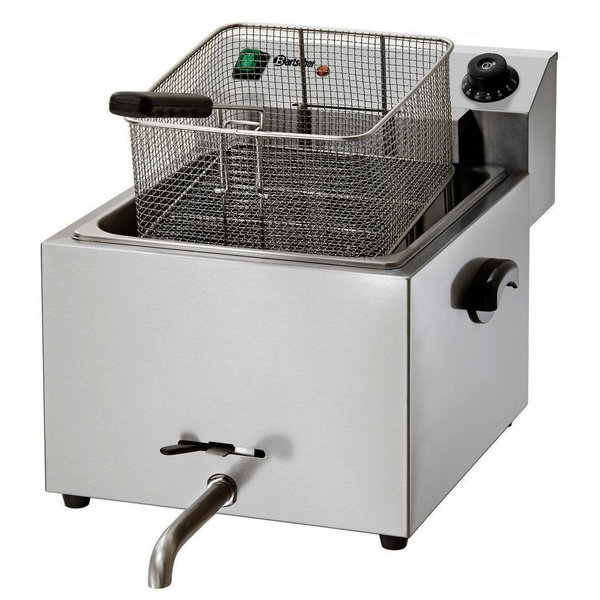 Friteuse | IMBISS PRO | Elektrisch | 9.7L | 50°C/190°C | 8.1kW (400V) | Aftapkraan | 410x500x380(h)mm