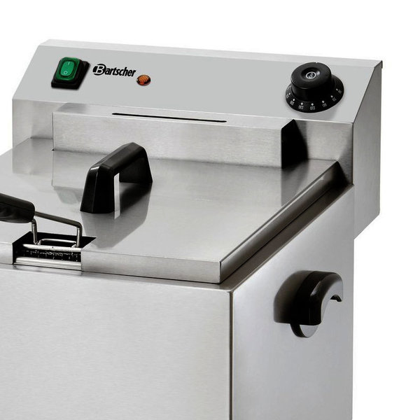 Friteuse | IMBISS PRO | Elektrisch | 9.7L | 50°C/190°C | 8.1kW (400V) | Aftapkraan | 410x500x380(h)mm