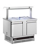 Inomak Saladette | 245L | RVS | 2 Deuren (1/1 GN) | Boven 3x 1/1 GN | +3°C/+10°C | Geforceerd | 1080x700x1300-1315(h)mm 