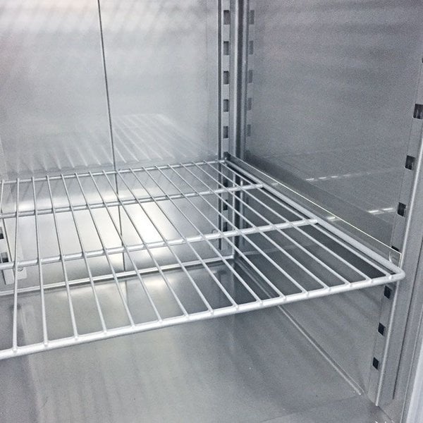 Saladette | 270L | RVS | 2 Deuren (1/1 GN) | Boven 10x 1/4 GN | +3°C/+10°C | Voor Externe Koelunit  | 1105x700x875-935(h)mm