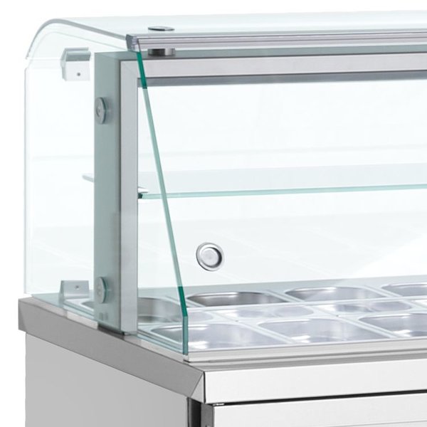Saladette | 270L | RVS | 2 Deuren (1/1 GN) | Boven 14x 1/4 GN | +3°C/+10°C | Geforceerd  | 1360x700x1315-1375(h)mm
