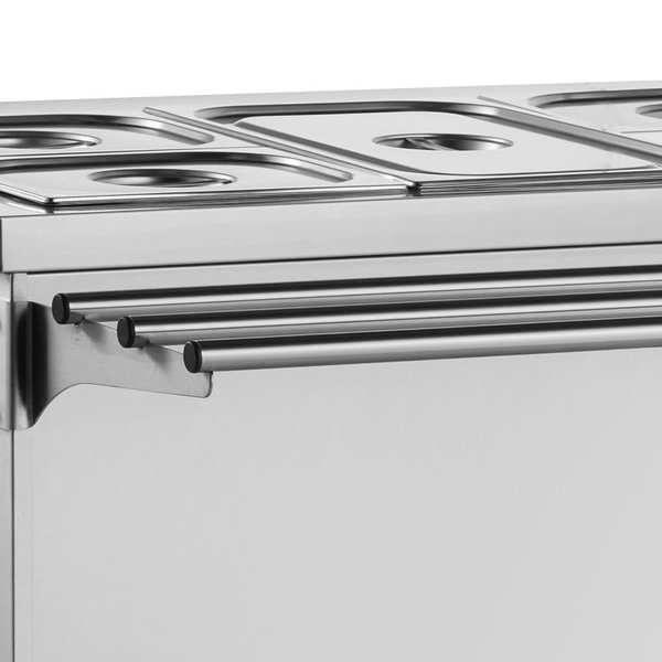 Dienblad Geleider | 4x 1/1 GN | RVS | 1376 x335x175(h)mm