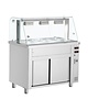 Inomak Bain-Marie | Elektrisch | Verwarmde Onderkast | Ingebouwde Wateraansluitingen | 5x 1/1 GN | 5.1kW | 1795x700x1315-1375(h)mm 