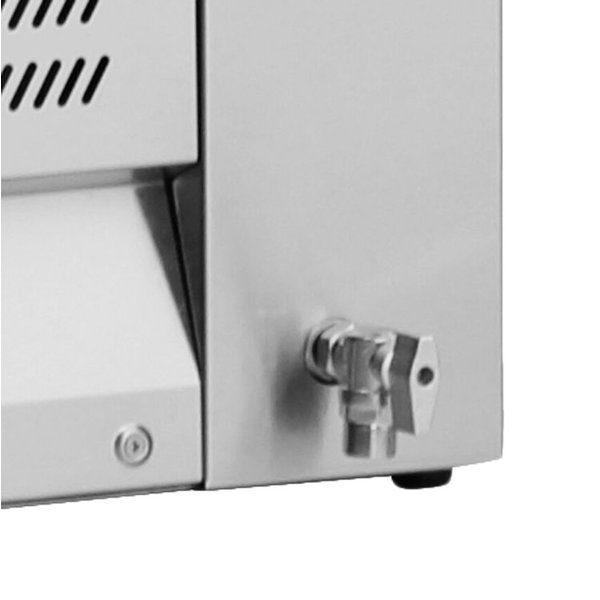 Bain-Marie | Elektrisch | Met Vitrine | Aftapkraan | 3x 1/1 GN | 2.4kW | 1080x630x710(h)mm