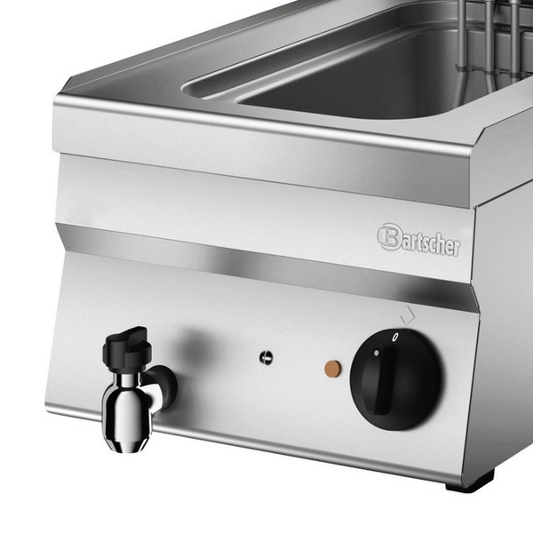 Friteuse | SERIE 650 | Elektrisch | 10L | 90°C/180°C | 9kW (400V) | Aftapkraan | 400x650x295(h)mm