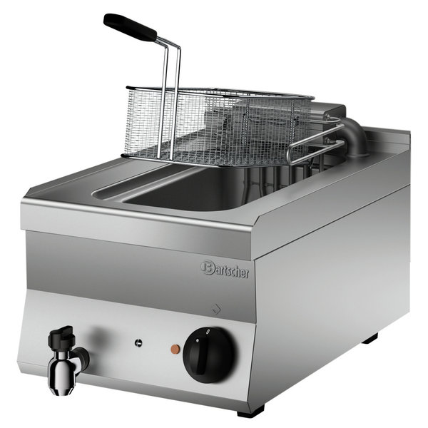 Friteuse | SERIE 650 | Elektrisch | 10L | 90°C/180°C | 9kW (400V) | Aftapkraan | 400x650x295(h)mm