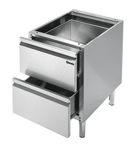 Bartscher Onderstel | Bartscher SERIE 600 | RVS | 2 Laden | 400x550x580(h)mm 