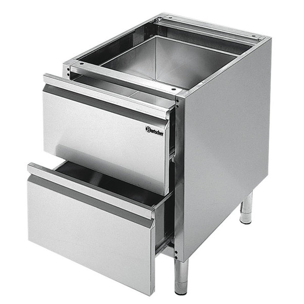Onderstel | Bartscher SERIE 600 | RVS | 2 Laden | 400x550x580(h)mm