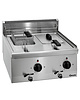 Bartscher Friteuse | SERIE 600 | Elektrisch | 6+6L | 140°C/200°C | 6.6kW (400V) | Aftapkranen | 600x600x290(h)mm 