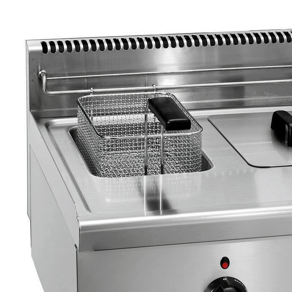 Friteuse | SERIE 600 | Elektrisch | 6+6L | 140°C/200°C | 6.6kW (400V) | Aftapkranen | 600x600x290(h)mm