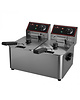 CaterChef Friteuse | Elektrisch | 5+5L | 4kW (2x 230V) | 437x377x318(h)mm 