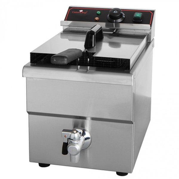 Friteuse | Elektrisch | 8L | 3.25kW (230V) | Aftapkraan | 287x469x405(h)mm