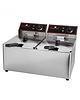 CaterChef Friteuse | Elektrisch | 8+8L | 6.5kW (2x 230V) | 540x409x346(h)mm 