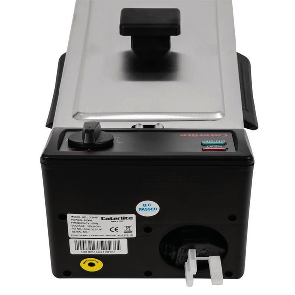 Friteuse | Elektrisch | 3.5L | 130°C/190°C | 2kW (230V) | 232x429x240(h)mm