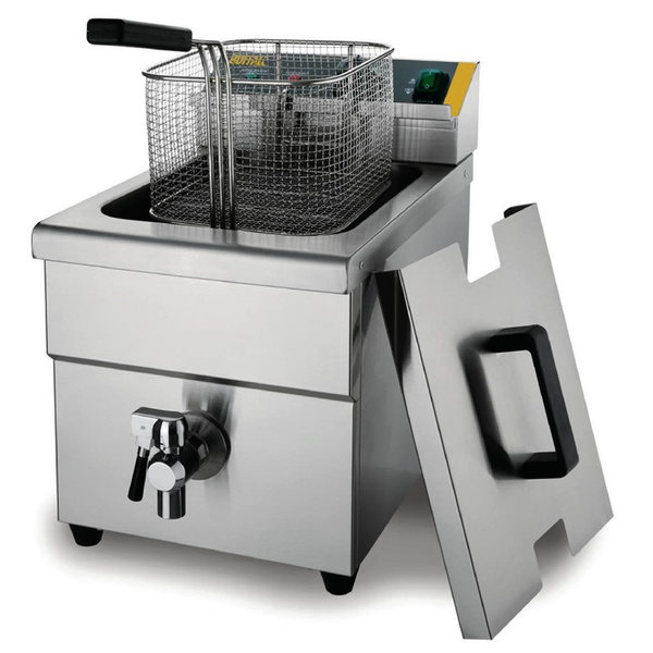 Inductiefriteuse | Elektrisch | 7.5L | 60°C/190°C | 3kW (230V) | Aftapkraan | 290x440x415(h)mm