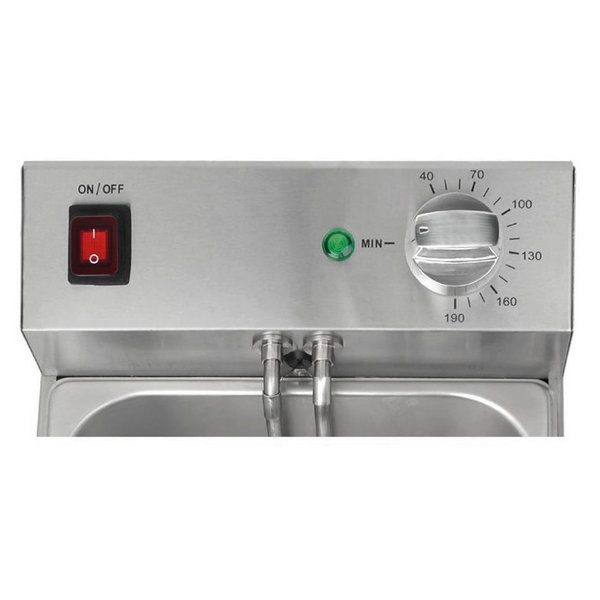 Friteuse | Elektrisch | 5L | 60°C/190°C | 2.8kW (230V) | 270x410x320(h)mm
