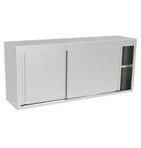 Inomak RVS Wandkast | Schuifdeuren | Diepte 403mm | Hoogte 692mm | Breedte 1100/1900mm
