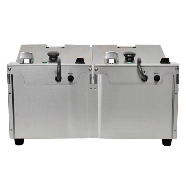 Friteuse | Elektrisch | 5+5L | 60°C/190°C | 5.6kW (2x 230V) | 540x410x320(h)mm