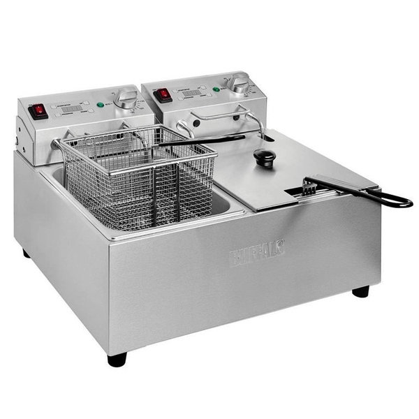 Friteuse | Elektrisch | 5+5L | 60°C/190°C | 5.6kW (2x 230V) | 565x450x355(h)mm