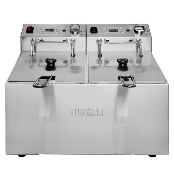 Friteuse | Elektrisch | 5+5L | 60°C/190°C | 5.6kW (2x 230V) | 565x450x355(h)mm