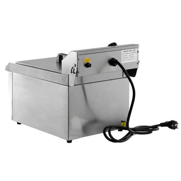 Friteuse | Elektrisch | 8L | 3.3kW (230V) | Aftapkraan | 310x505x355(h)mm