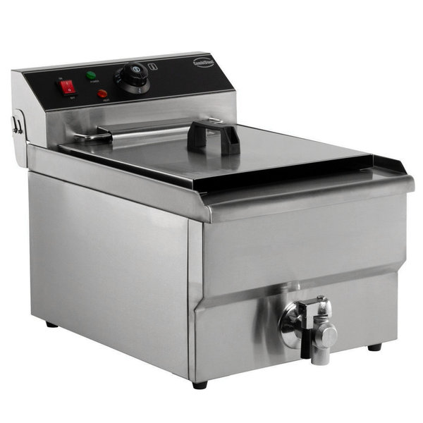 Friteuse | Elektrisch | 10L | 5kW (400V) | Aftapkraan | 340x560x380(h)mm
