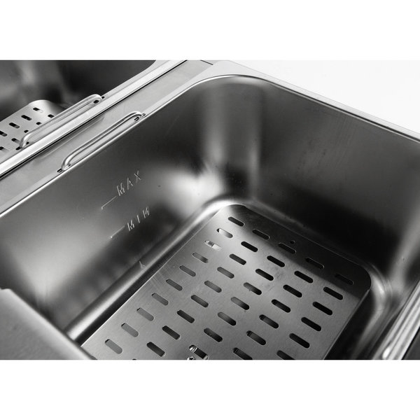 Friteuse | Elektrisch | 6+6L | 6.6kW (2x 230V) | 590x440x290(h)mm