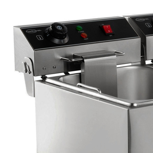 Friteuse | Elektrisch | 6+6L | 6.6kW (2x 230V) | 590x440x290(h)mm