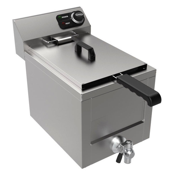 Friteuse | Elektrisch | 8L | 3kW (230V) | Aftapkraan | 305x545x305(h)mm