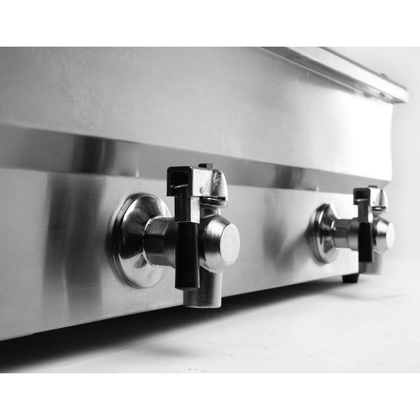 Friteuse | Elektrisch | 10+10L | 10kW (2x 400V) | Aftapkranen | 690x560x380(h)mm