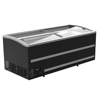 CombiSteel Supermarkt Vrieskist | 985L | Zwart | -18°C/-23°C | Statisch | Schuifdeksels | 1879x952x950(h)mm 