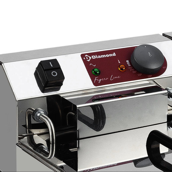 Friteuse | Elektrisch | 10L | 0°C/180°C | 4.5kW (400V) | Aftapkraan | 290x450x320(h)mm