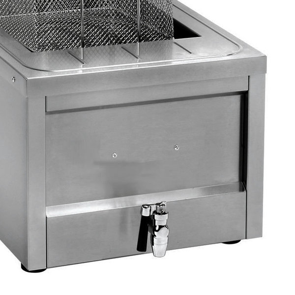 Friteuse | Elektrisch | 12L | 0°C/190°C | 9kW (400V) | Aftapkraan | 400x600x445(h)mm