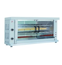 CombiSteel Kippengrill | 2 Spitten | Voor ca. 10 kippen | Gas | 1320x460x680(h)mm 