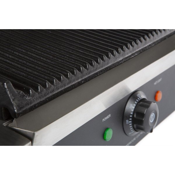 Contact/Paninigrill Geribd | 2.2kW | Grillplaten | 440x410x190(h)mm