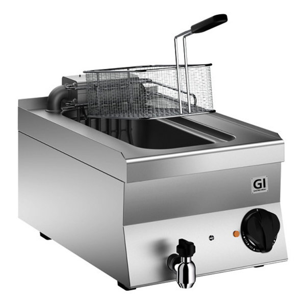 Friteuse | HP 650 | Elektrisch | 10L | 100°C/180°C | 6kW (400V) | Aftapkraan | 400x650x295(h)mm