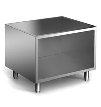 Gastro-Inox Onderstel | Gastro-Inox HP 650 | RVS | Open Kast | 700x535x600(h)mm 