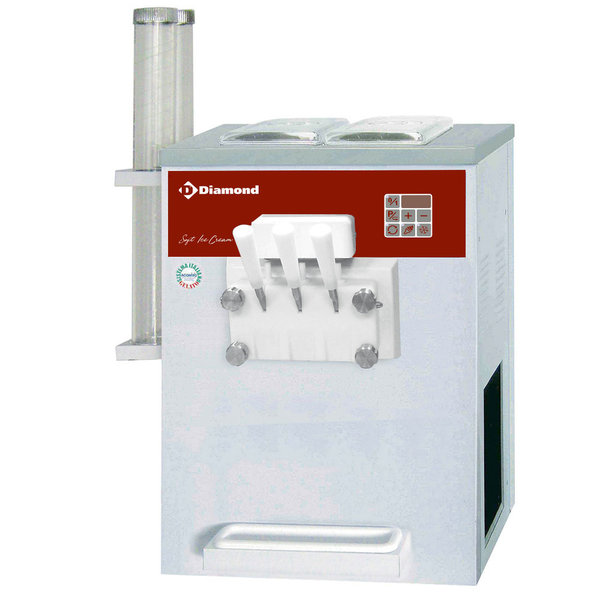 Softijsmachine | 2 Smaken + 1 Mengsel | Luchtcondensor | 13.5 kg/u | 2.4kW | 400V | 500x550x720(h)mm
