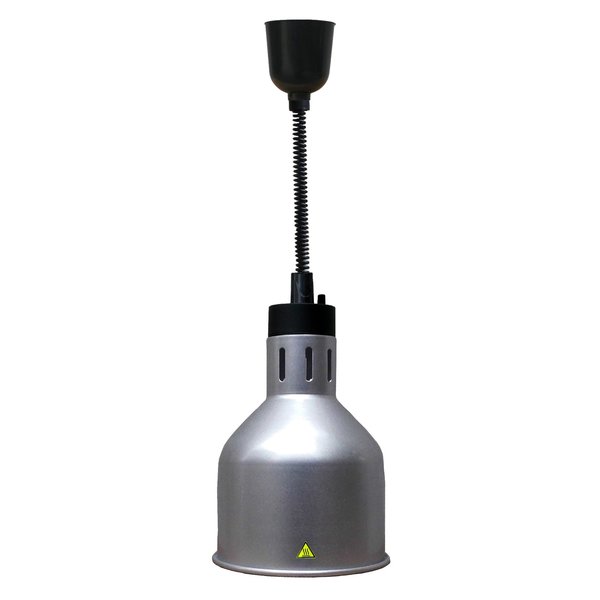 Warmhoudlamp | Zilver | 30°C/80°C | 230V | Ø175x600-800(h)mm