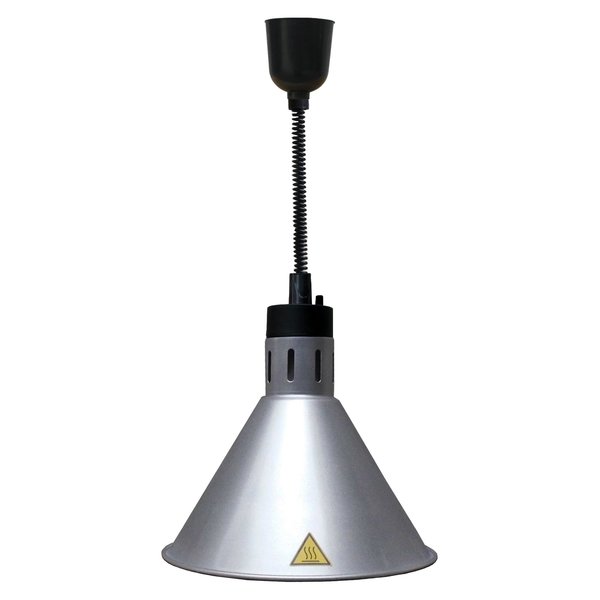 Warmhoudlamp | Zilver | 30°C/80°C | 230V | Ø270x600-800(h)mm