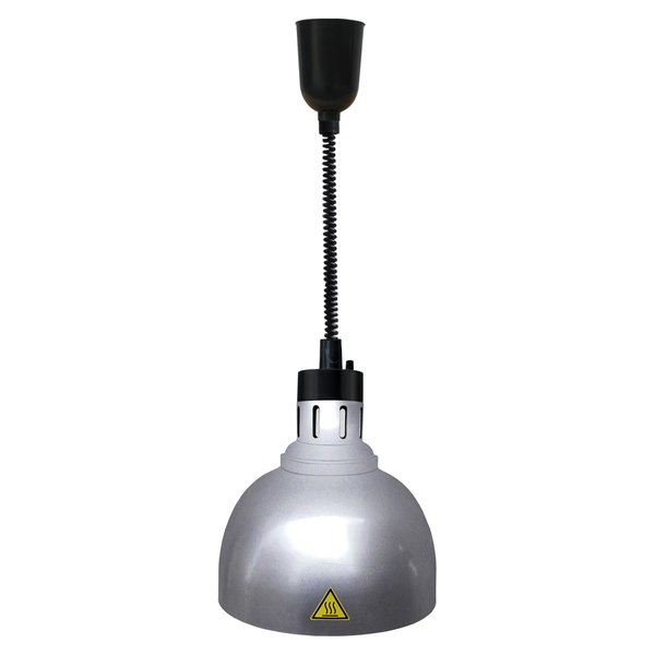 Warmhoudlamp | Zilver | 30°C/80°C | 230V | Ø240x600-800(h)mm