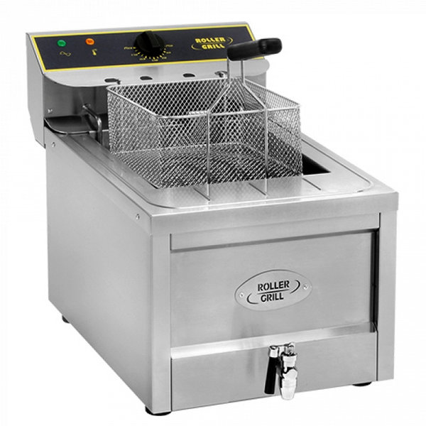 Friteuse | Elektrisch | 12L | 0°C/190°C | 9kW (400V) | Aftapkraan | 400x600x445(h)mm