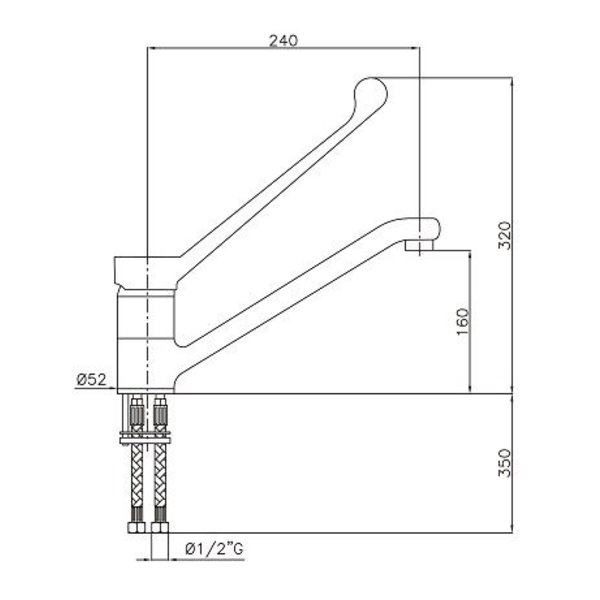 Mengkraan | Elleboogbediening | 240x320(h)mm