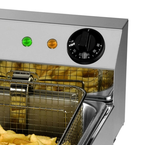 Friteuse | PROFRI | Elektrisch | 6L | 70°C/180°C | 3.25kW (230V) | 335x430x310(h)mm