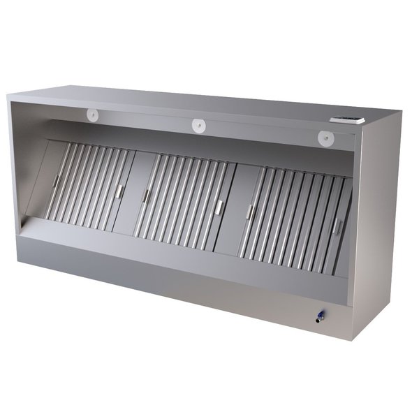Afzuigkap | Doosmodel | Motor + Regelaar | Verlichting | 500m³/h | 230V (147W) | 1200x950x520(h)mm