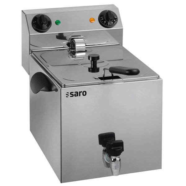 Friteuse | PROFRI | Elektrisch | 10L | 70°C/180°C | 6kW (400V) | Aftapkraan | 335x515x350(h)mm